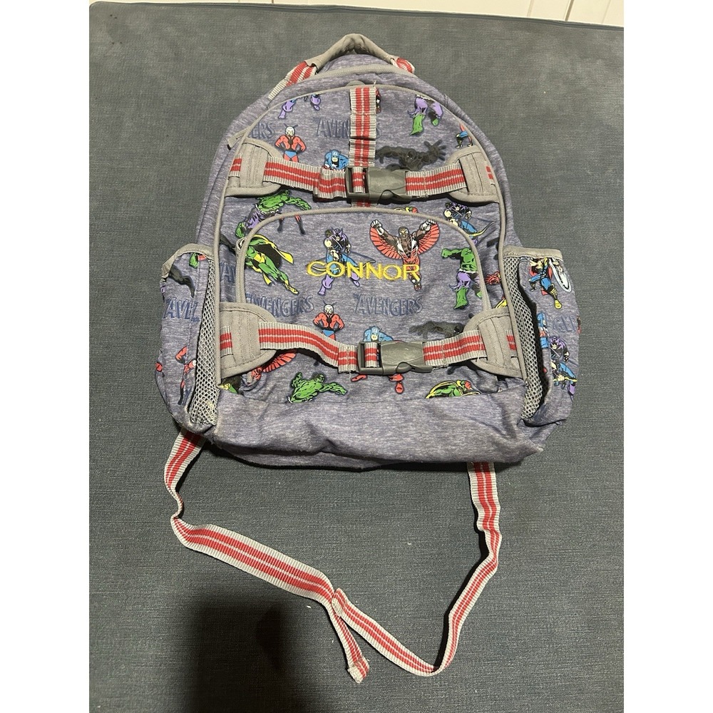 Pottery Barn Kids Size‎ Large Avengers Backpack Embroidered "Connor"
